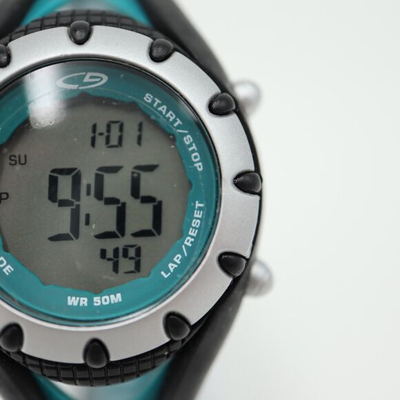 C9 Champion Sports Watch 32mm Blue Black Alarm Chronograph Timer w New Battery - Picture 9 of 12
